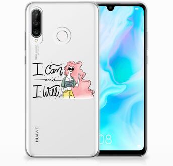 B2Ctelecom Huawei P30 Lite Uniek TPU Hoesje i Can