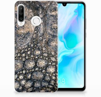 B2Ctelecom Huawei P30 Lite Uniek TPU Hoesje Krokodillenprint