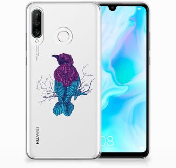 B2Ctelecom Huawei P30 Lite Uniek TPU Hoesje Merel