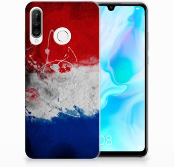 B2Ctelecom Huawei P30 Lite Uniek TPU Hoesje Nederlandse Vlag