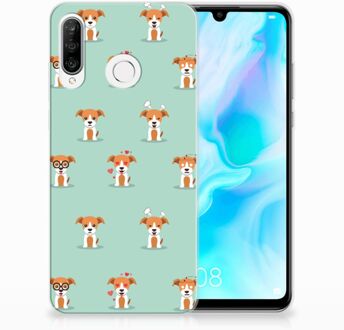 B2Ctelecom Huawei P30 Lite Uniek TPU Hoesje Pups