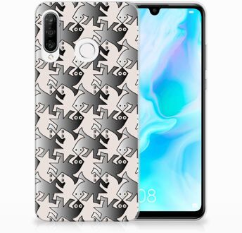 B2Ctelecom Huawei P30 Lite Uniek TPU Hoesje Salamander Grey