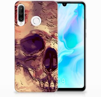 B2Ctelecom Huawei P30 Lite Uniek TPU Hoesje Skullhead