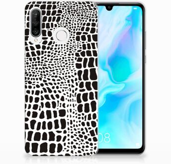 B2Ctelecom Huawei P30 Lite Uniek TPU Hoesje Slangenprint