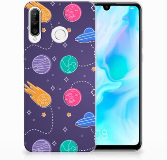 B2Ctelecom Huawei P30 Lite Uniek TPU Hoesje Space