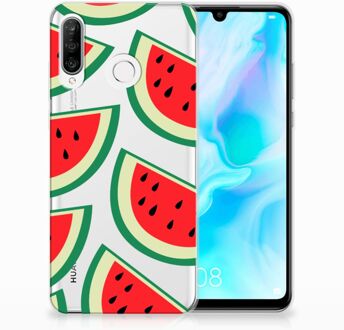 B2Ctelecom Huawei P30 Lite Uniek TPU Hoesje Watermelons