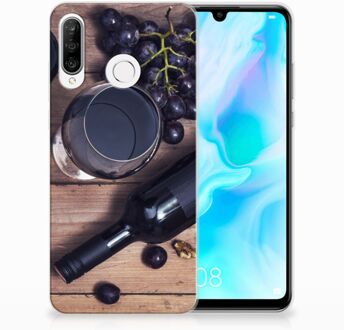 B2Ctelecom Huawei P30 Lite Uniek TPU Hoesje Wijn