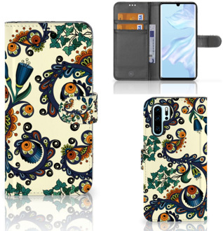 B2Ctelecom Huawei P30 Pro Boekhoesje Design Barok Flower