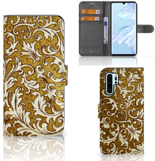 B2Ctelecom Huawei P30 Pro Boekhoesje Design Barok Goud