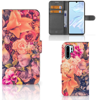 B2Ctelecom Huawei P30 Pro Boekhoesje Design Bosje Bloemen