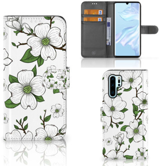 B2Ctelecom Huawei P30 Pro Boekhoesje Design Dogwood Flowers