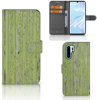 B2Ctelecom Huawei P30 Pro Boekhoesje Design Green Wood