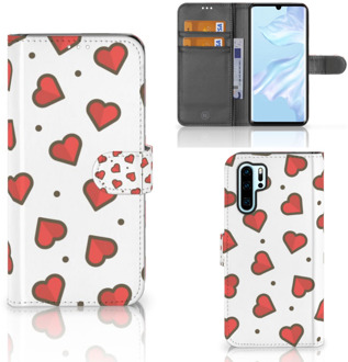 B2Ctelecom Huawei P30 Pro Boekhoesje Design Hearts