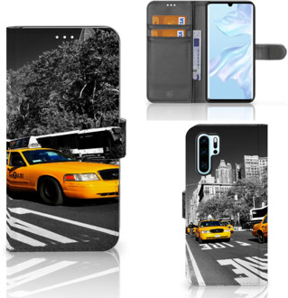 B2Ctelecom Huawei P30 Pro Boekhoesje Design New York Taxi