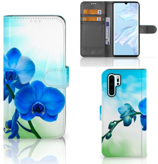 B2Ctelecom Huawei P30 Pro Boekhoesje Design Orchidee Blauw