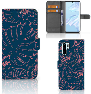 B2Ctelecom Huawei P30 Pro Boekhoesje Design Palm Leaves