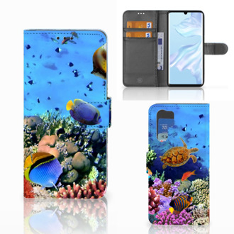 B2Ctelecom Huawei P30 Pro Boekhoesje Design Vissen