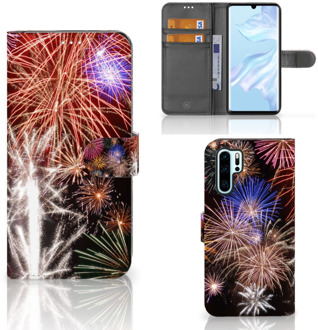 B2Ctelecom Huawei P30 Pro Boekhoesje Design Vuurwerk