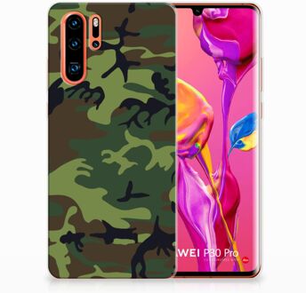 B2Ctelecom Huawei P30 Pro TPU Hoesje Design Army Dark