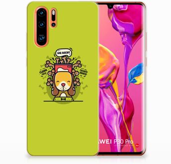 B2Ctelecom Huawei P30 Pro TPU Hoesje Design Doggy Biscuit