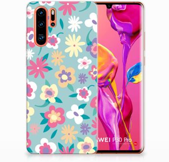 B2Ctelecom Huawei P30 Pro TPU Hoesje Design Flower Power