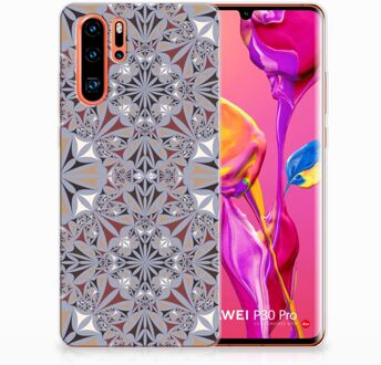 B2Ctelecom Huawei P30 Pro TPU Hoesje Design Flower Tiles