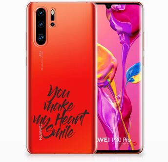 B2Ctelecom Huawei P30 Pro TPU Hoesje Design Heart Smile