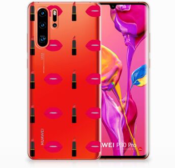 B2Ctelecom Huawei P30 Pro TPU Hoesje Design Lipstick Kiss