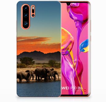 B2Ctelecom Huawei P30 Pro TPU Hoesje Design Olifanten