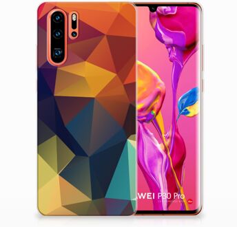 B2Ctelecom Huawei P30 Pro TPU Hoesje Design Polygon Color