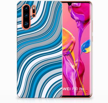 B2Ctelecom Huawei P30 Pro TPU Hoesje Design Waves Blue