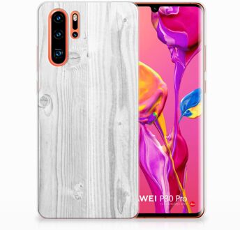 B2Ctelecom Huawei P30 Pro TPU Hoesje Design White Wood