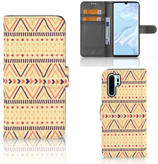 B2Ctelecom Huawei P30 Pro Uniek Boekhoesje Aztec Yellow