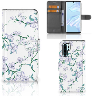 B2Ctelecom Huawei P30 Pro Uniek Boekhoesje Blossom White