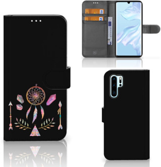 B2Ctelecom Huawei P30 Pro Uniek Boekhoesje Boho Dreamcatcher