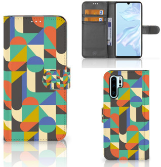 B2Ctelecom Huawei P30 Pro Uniek Boekhoesje Funky Retro