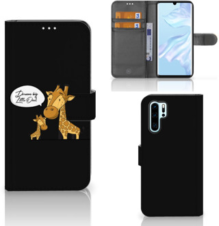 B2Ctelecom Huawei P30 Pro Uniek Boekhoesje Giraffe