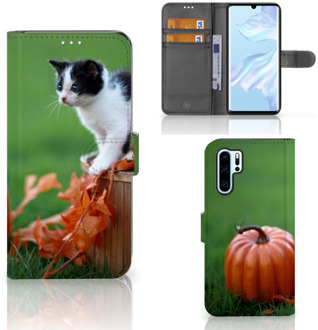 B2Ctelecom Huawei P30 Pro Uniek Boekhoesje Kitten