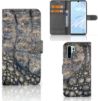 B2Ctelecom Huawei P30 Pro Uniek Boekhoesje Krokodillenprint