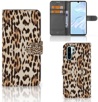 B2Ctelecom Huawei P30 Pro Uniek Boekhoesje Leopard