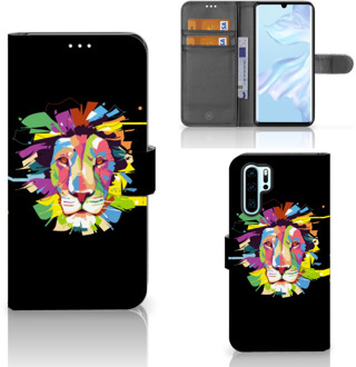 B2Ctelecom Huawei P30 Pro Uniek Boekhoesje Lion Color