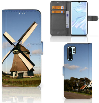 B2Ctelecom Huawei P30 Pro Uniek Boekhoesje Molen