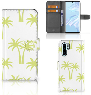 B2Ctelecom Huawei P30 Pro Uniek Boekhoesje Palmtrees