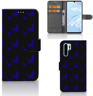 B2Ctelecom Huawei P30 Pro Uniek Boekhoesje Vlinder Patroon