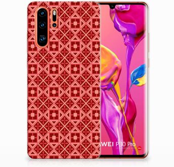 B2Ctelecom Huawei P30 Pro Uniek TPU Hoesje Batik Red