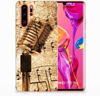 B2Ctelecom Huawei P30 Pro Uniek TPU Hoesje Bladmuziek