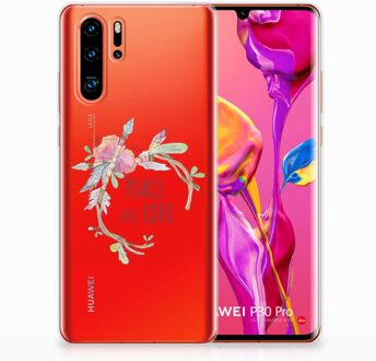 B2Ctelecom Huawei P30 Pro Uniek TPU Hoesje Boho Text