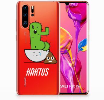 B2Ctelecom Huawei P30 Pro Uniek TPU Hoesje Cactus Poo