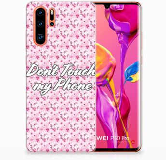 B2Ctelecom Huawei P30 Pro Uniek TPU Hoesje Flowers Pink DTMP