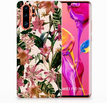 B2Ctelecom Huawei P30 Pro Uniek TPU Hoesje Flowers